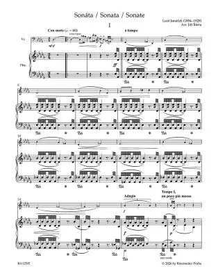 Sonata - Janacek - Cello/Piano - Book