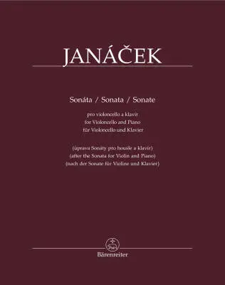 Baerenreiter Verlag - Sonata - Janacek - Cello/Piano - Book