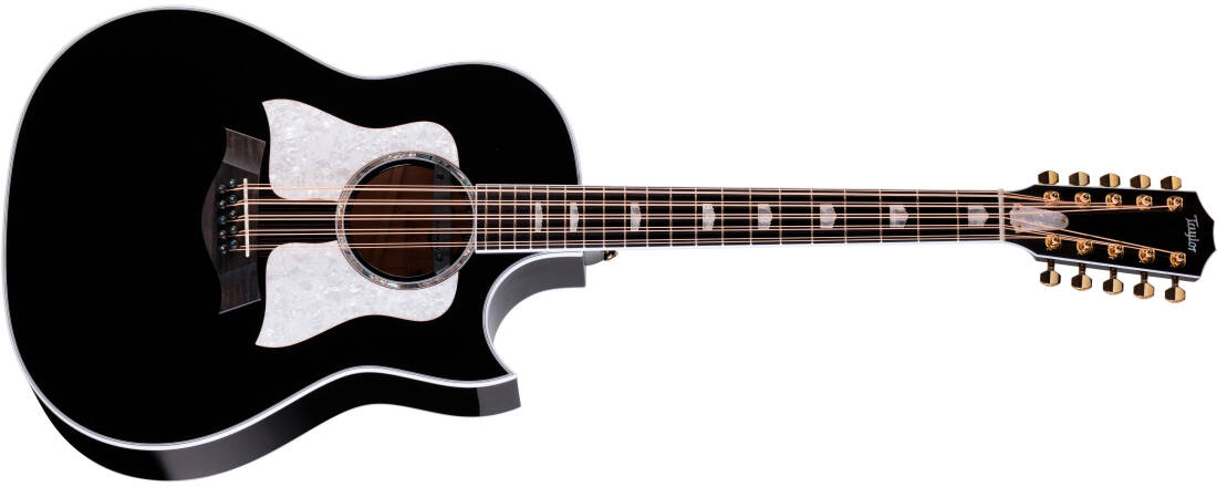 Somos 657ce Bajo Quinto 10-String Acoustic-Electric Guitar with Case - Black