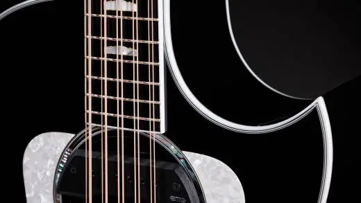 Somos 657ce Bajo Quinto 10-String Acoustic-Electric Guitar with Case - Black