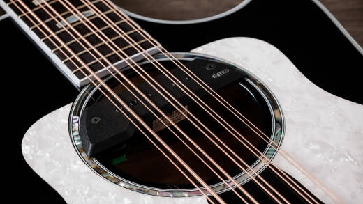 Somos 657ce Bajo Quinto 10-String Acoustic-Electric Guitar with Case - Black