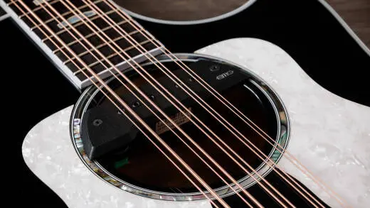 Somos 657ce Bajo Quinto 10-String Acoustic-Electric Guitar with Case - Black