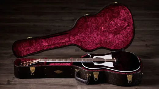 Somos 657ce Bajo Quinto 10-String Acoustic-Electric Guitar with Case - Black