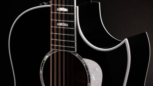Somos 657ce Doce Doble 12-String Acoustic-Electric Guitar with Case - Black