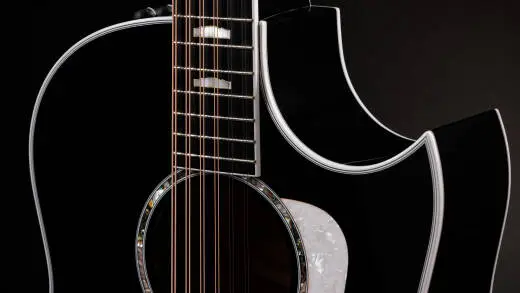 Somos 657ce Doce Doble 12-String Acoustic-Electric Guitar with Case - Black