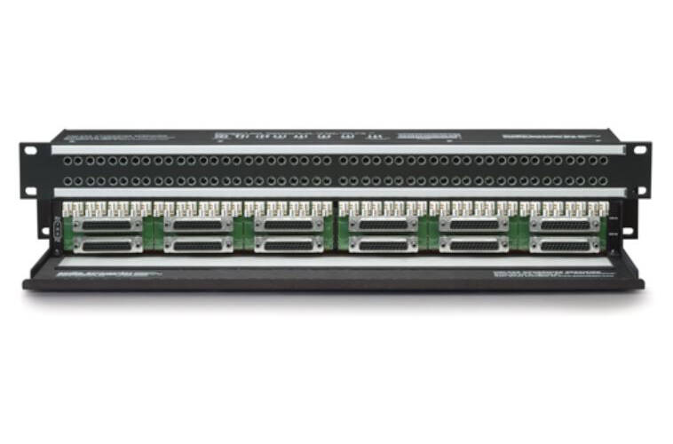 2x48 MINI (Bantam/TT) Audio Patchbay Wired to DB25 Connectors, 1RU