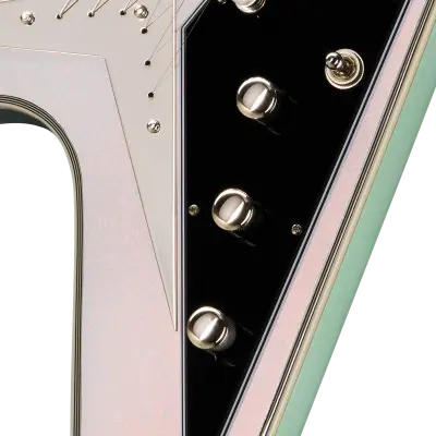 Futura Flying V Custom Electric Guitar with Gigbag - Quicksilver Shift