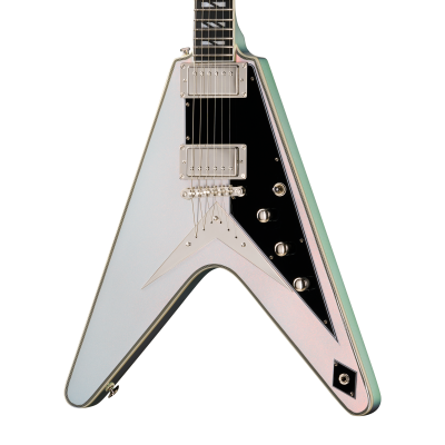 Futura Flying V Custom Electric Guitar with Gigbag - Quicksilver Shift