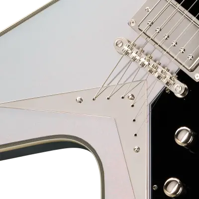 Futura Flying V Custom Electric Guitar with Gigbag - Quicksilver Shift