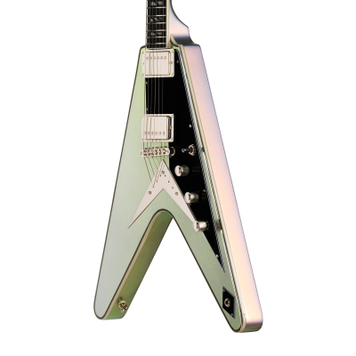 Futura Flying V Custom Electric Guitar with Gigbag - Quicksilver Shift