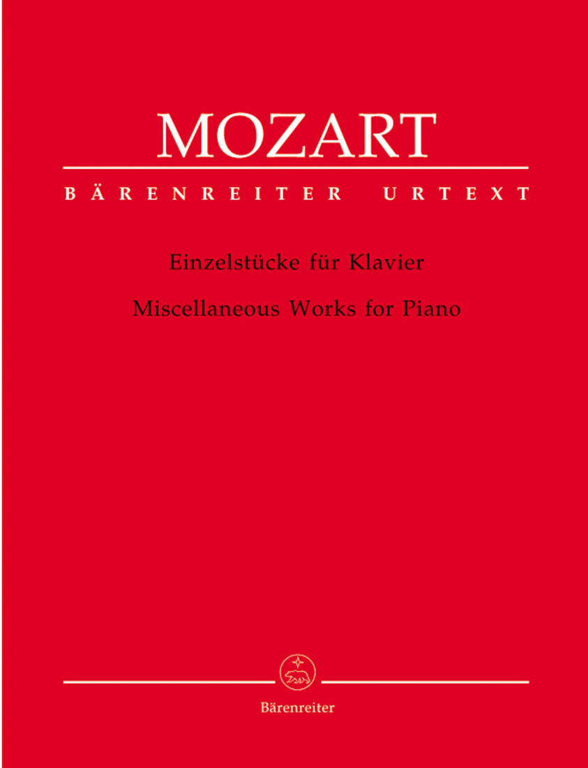 Miscellaneous Works - Mozart - Piano - Book
