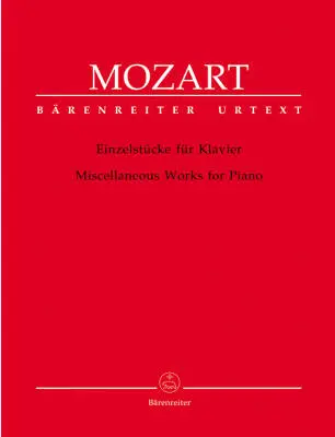 Baerenreiter Verlag - Miscellaneous Works - Mozart - Piano - Book