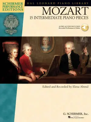 G. Schirmer Inc. - 15 Intermediate Piano Pieces - Mozart/Abend - Book/Audio Online