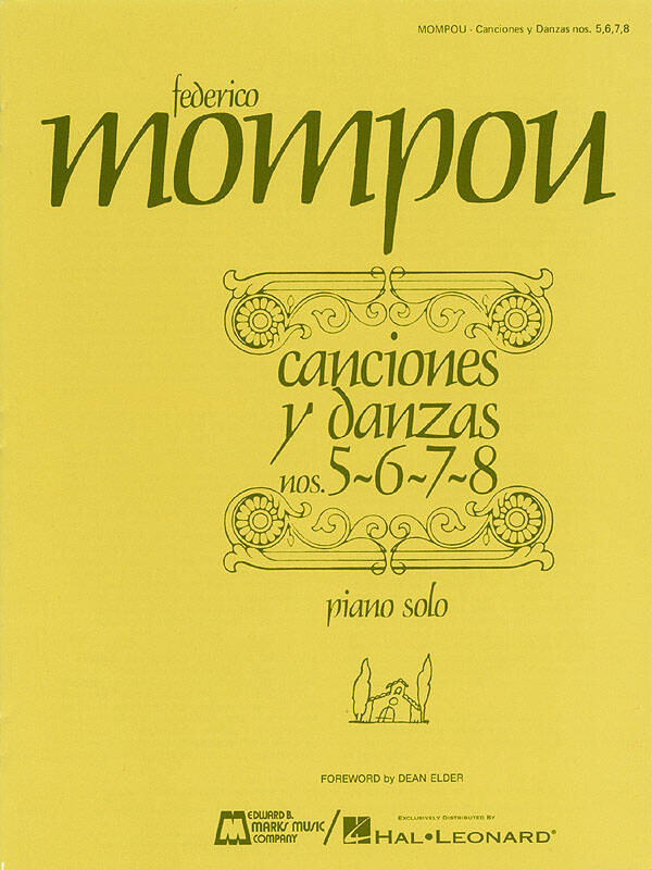 Canciones y Danzas (Nos. 5, 6, 7, 8) - Mompou - Piano - Book