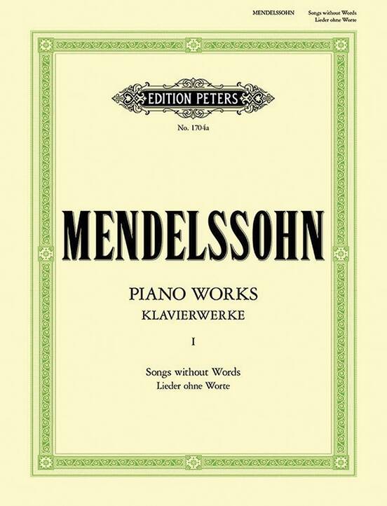Piano Works, Vol. 1 (Songs Without Words) - Mendelssohn/Kullak - Piano - Book