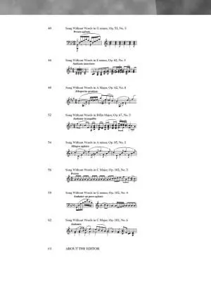 Selections from Songs Without Words - Mendelssohn/Gruenberg - Piano - Book/Audio Online