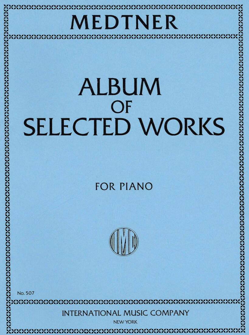 Album of Selected Pieces - Medtner - Piano - Book