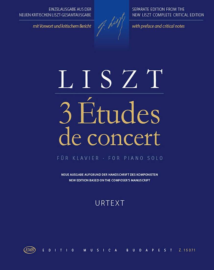3 Etudes de Concert - Liszt/Kaczmarczyk - Piano - Book
