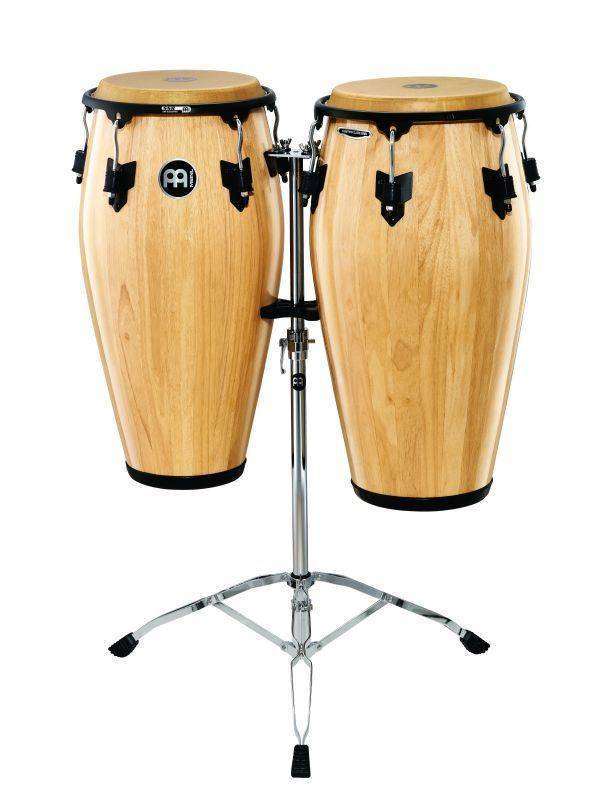 Marathon Classic Conga Set with Stand - Natural - 11 & 11 3/4 inch
