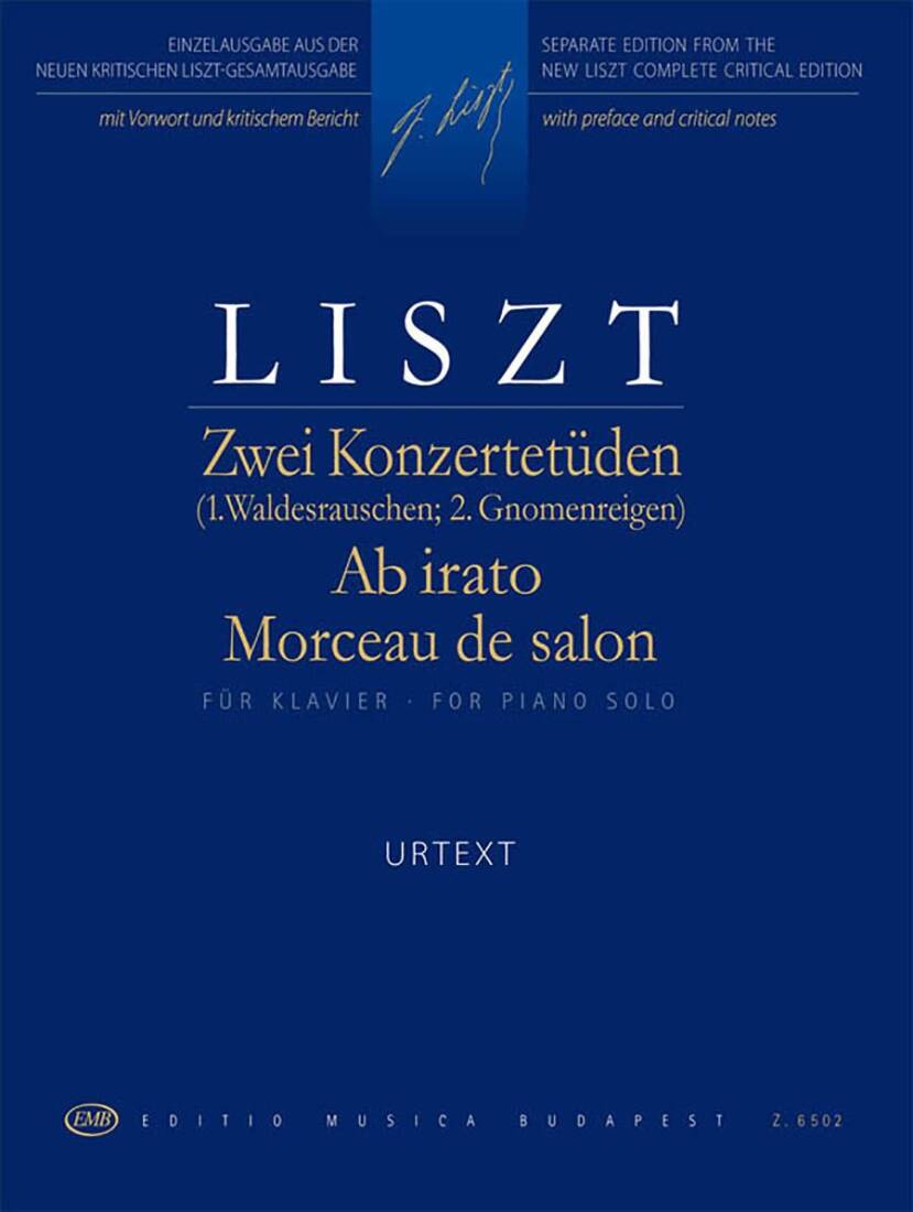 Two Concert Studies - Liszt - Piano - Book