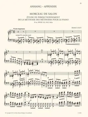 Two Concert Studies - Liszt - Piano - Book