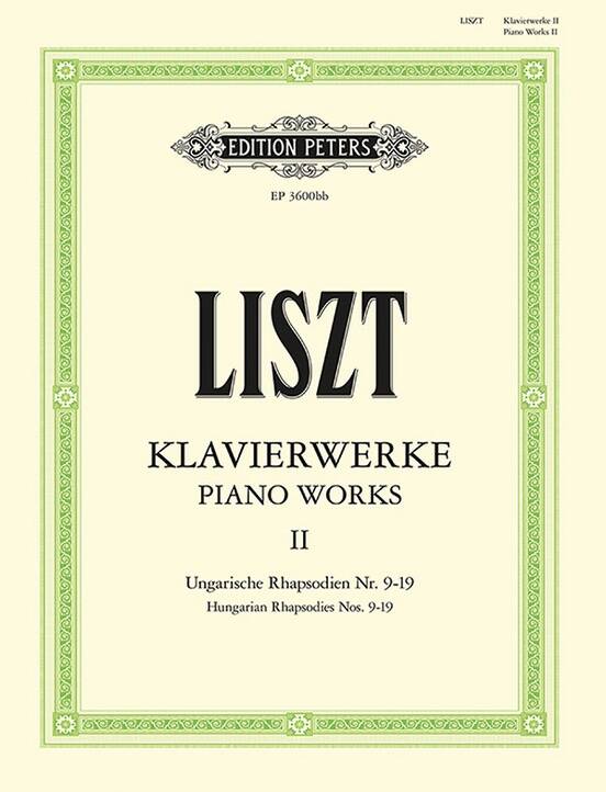 Piano Works, Vol.2 (Hungarian Rhapsodies) - Liszt/Sauer - Piano - Book