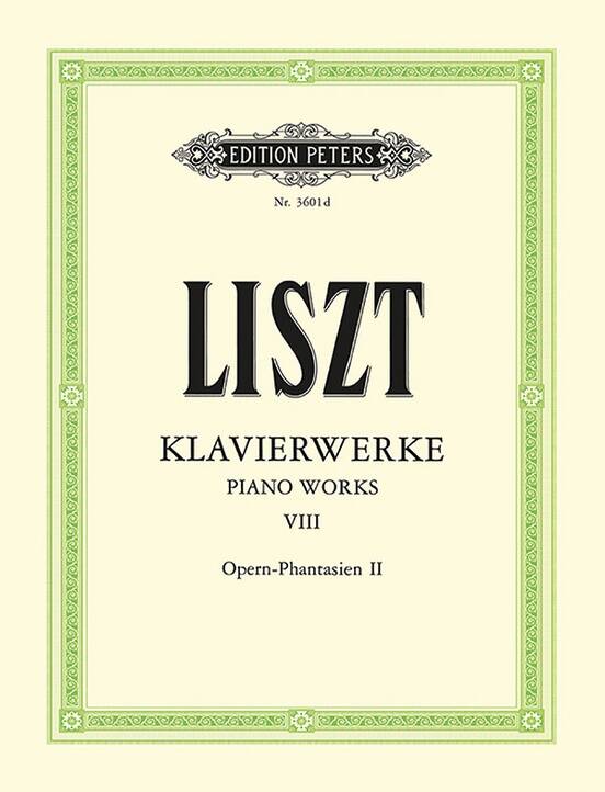 Piano Works, Vol.8 (Operatic Fantasias) - Liszt/Sauer - Piano - Book