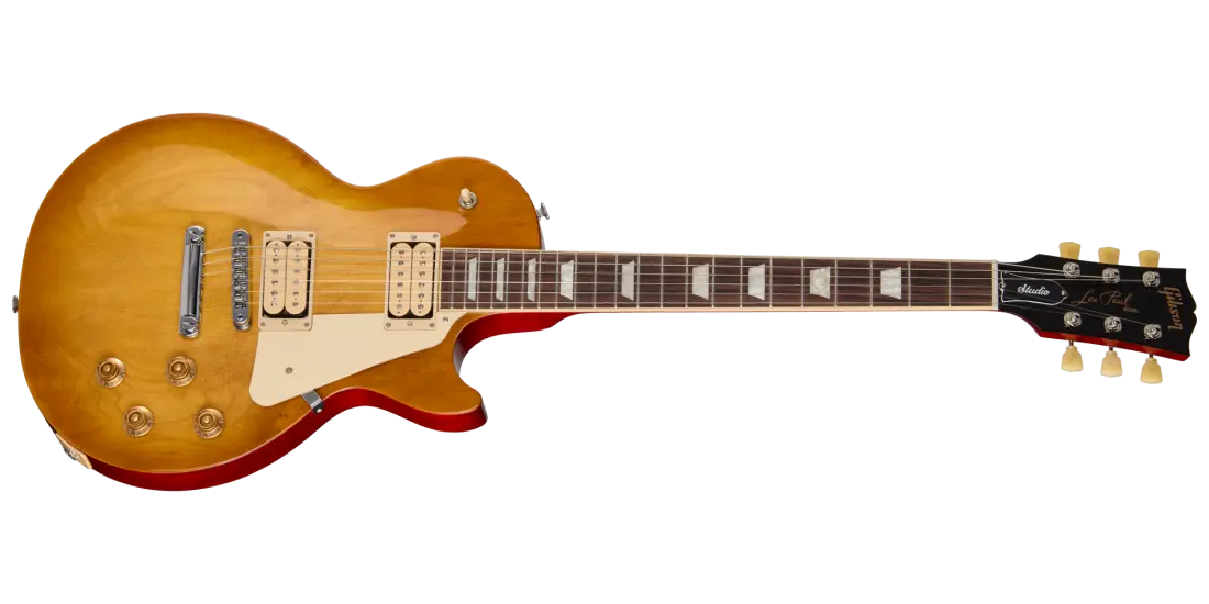 Les Paul Studio Double Trouble Electric Guitar with Softshell Case - Dirty Lemon Burst