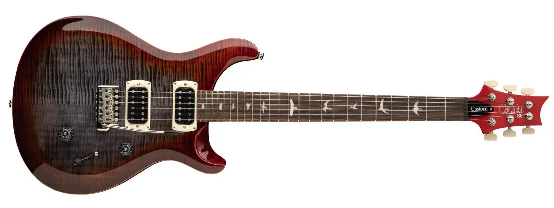 SE Custom 24 Electric Guitar with Gig Bag - Charcoal Cherry Burst