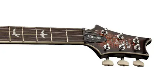 SE Custom 24 Semi-Hollow Piezo Electric Guitar with Gig Bag - Orange Tiger Smokeburst