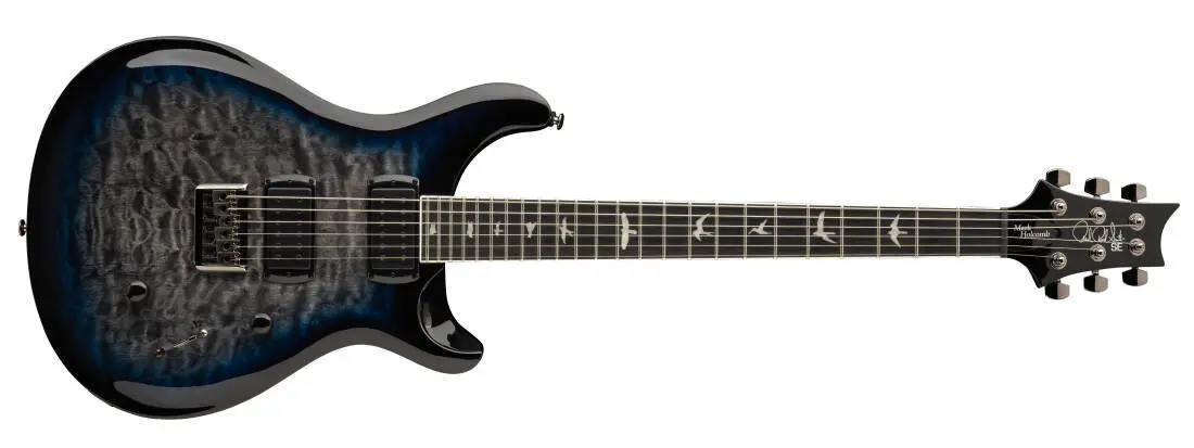 SE Mark Holcomb Electric Guitar with Gig Bag - Holcomb Blue Burst
