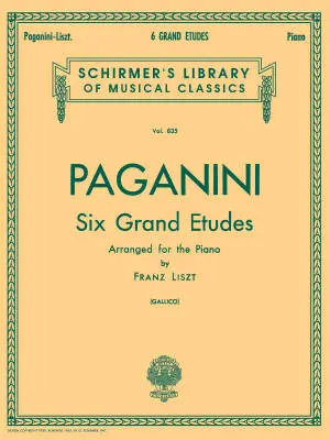 G. Schirmer Inc. - 6 Grande Etudes after N. Paganini - Liszt/Gallico - Piano - Book