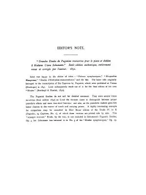 Paganini Etudes, Nos. 1-6 - Liszt - Piano - Book