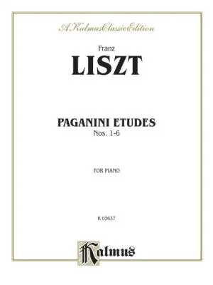 Kalmus Edition - Paganini Etudes, Nos. 1-6 - Liszt - Piano - Book