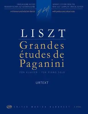 Editio Musica Budapest - Grand Etudes after Paganini - Liszt - Piano - Book