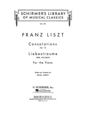 Consolations and Liebestraume - Liszt/Joseffy - Piano - Book