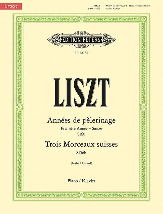 Annees de Pelerinage (Premiere Annee - Suisse) - Liszt/Howard - Piano - Book
