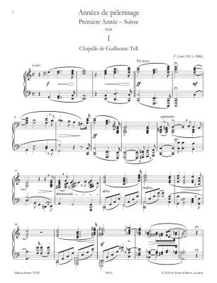 Annees de Pelerinage (Premiere Annee - Suisse) - Liszt/Howard - Piano - Book