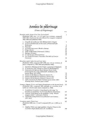 Annees de Pelerinage (Complete) - Liszt - Piano - Book