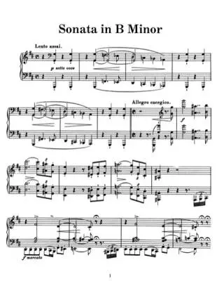 Sonata in B Minor and Other Works - Liszt - Piano - Book