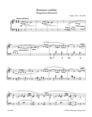 Piano Pieces from the Years 1880-1885 - Liszt - Piano - Book