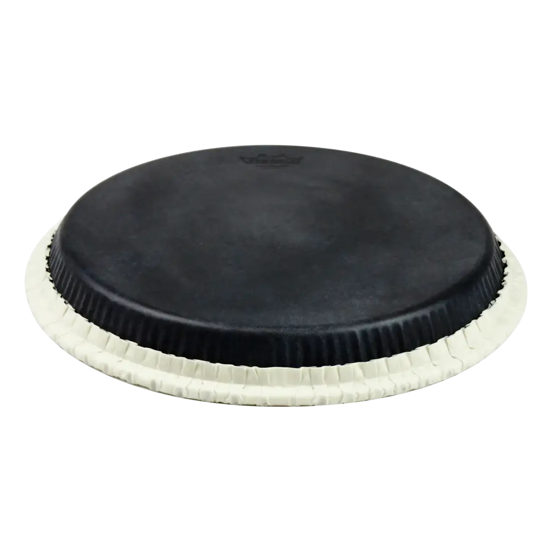 12.5\'\' Tucked Skyndeep Conga Drumhead - Black Calfskin Graphic