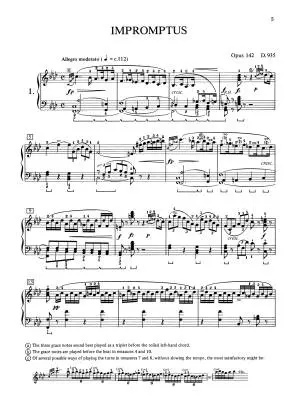 Impromptus, Opus 142 - Schubert/Baylor - Piano - Book