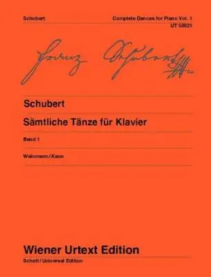 Wiener Urtext Edition - Complete Dances for Piano, Vol 1 - Schubert - Piano - Book