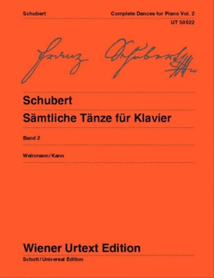 Complete Dances for Piano, Vol 2 - Schubert - Piano - Book