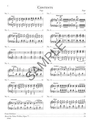 Twelve Valses Nobles, Op. 77 (D. 969) - Schubert/Snell - Piano - Book