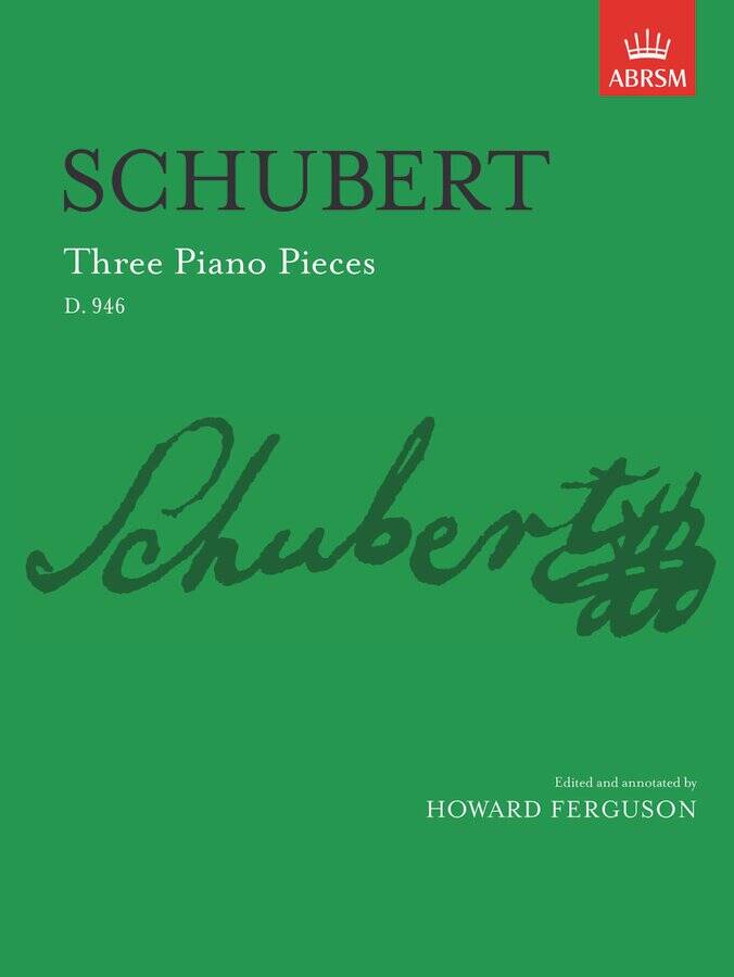 Three Piano Pieces, D946 - Schubert - Piano - Book