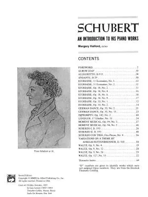 An Introduction to His Piano Works - Schubert/Halford - Book