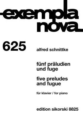 Hans Sikorski Int. - Five Preludes and Fugue - Schnittke - Piano - Book