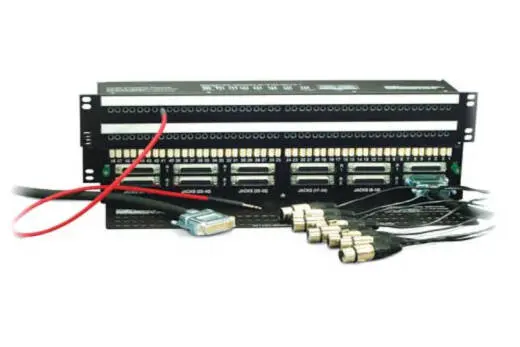Audio Accessories - 2x48 Mini (Bantam/TT) Audio Patchbay Wired to DB25 Connectors,1.5 RU